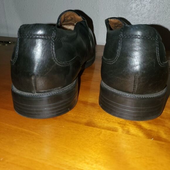 Clarks Leather Black Loafers Size 11.5 - Picture 7 of 10